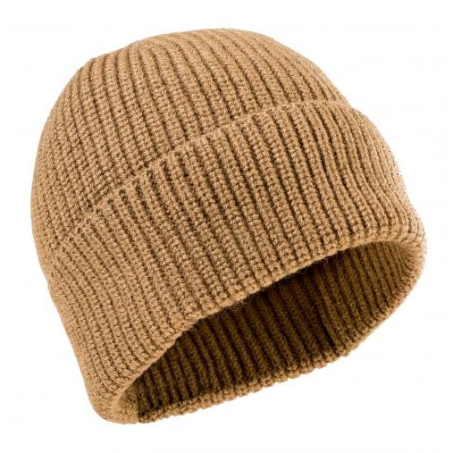 Levně Čepice zimní pletená CLASSIC MERINO vlna COYOTE
