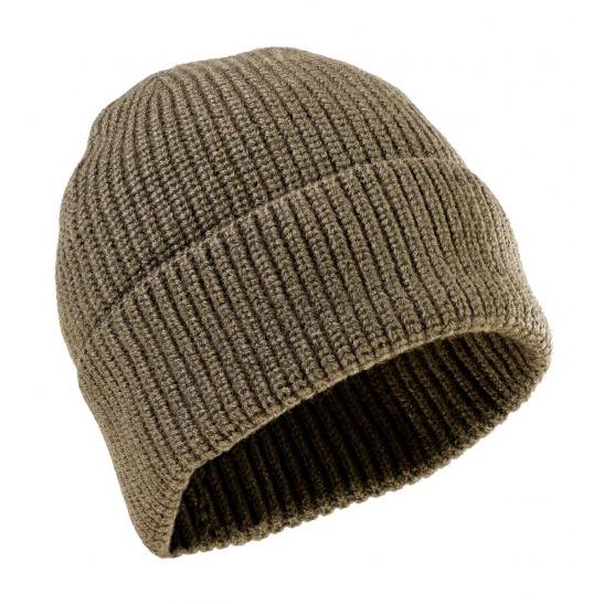 Levně Čepice zimní pletená CLASSIC MERINO vlna OLIVE DRAB