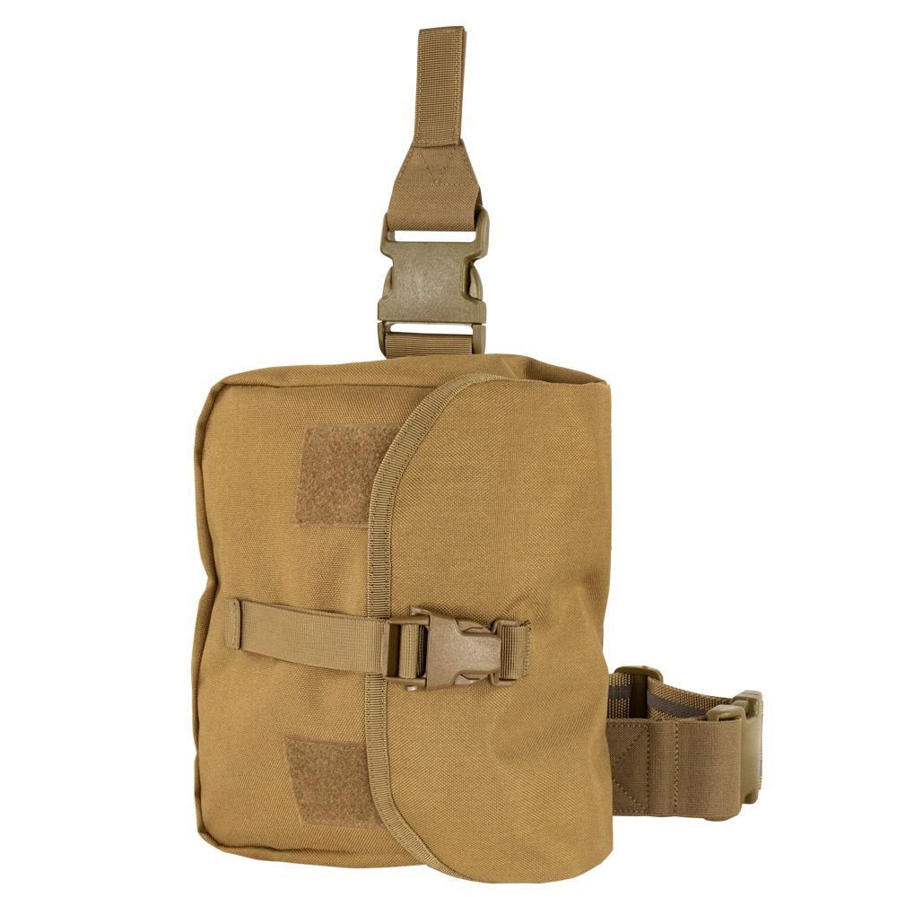 Levně CONDOR OUTDOOR pouzdro RIG na plynovou masku stehenní COYOTE