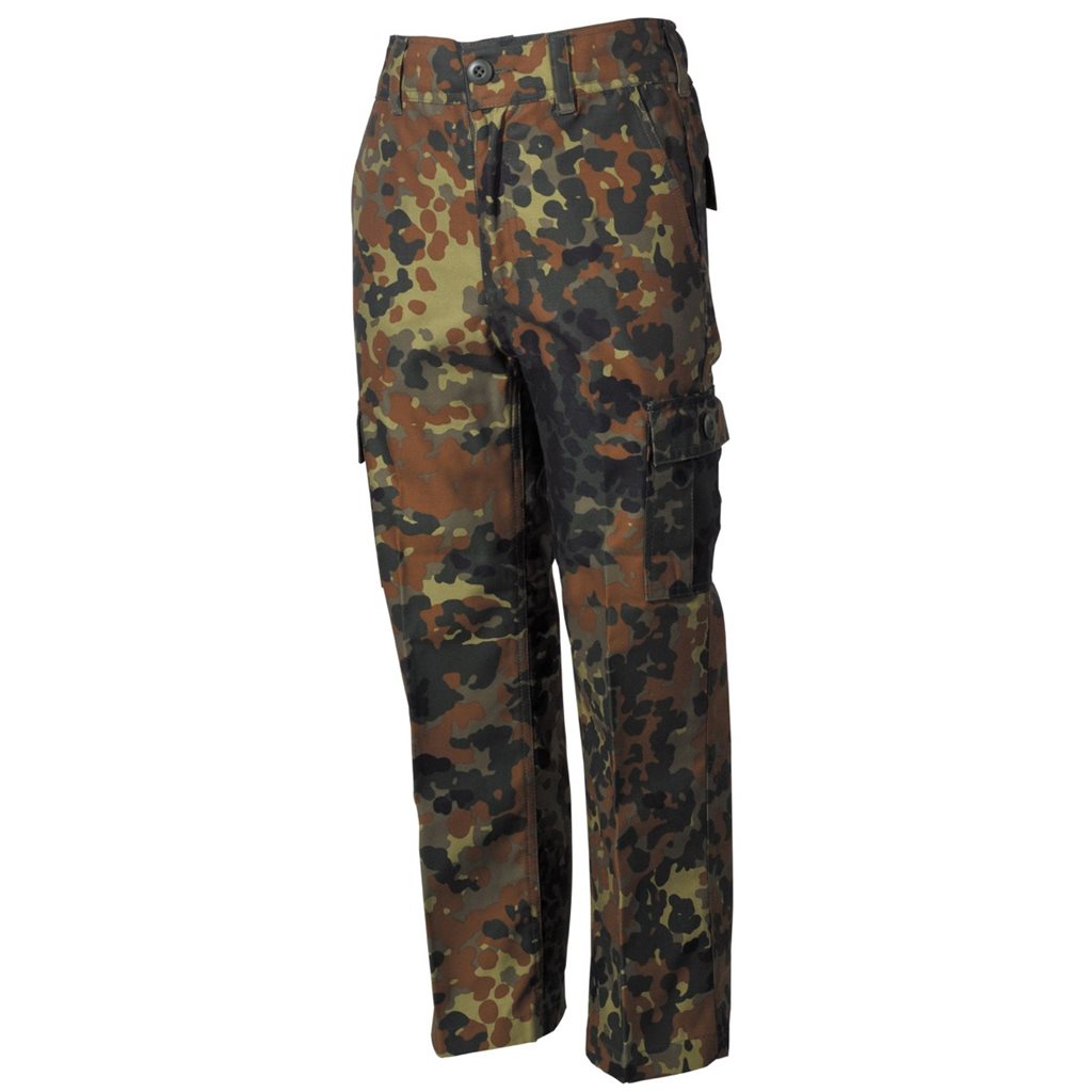 Levně Kalhoty dětské US BDU BW FLECKTARN