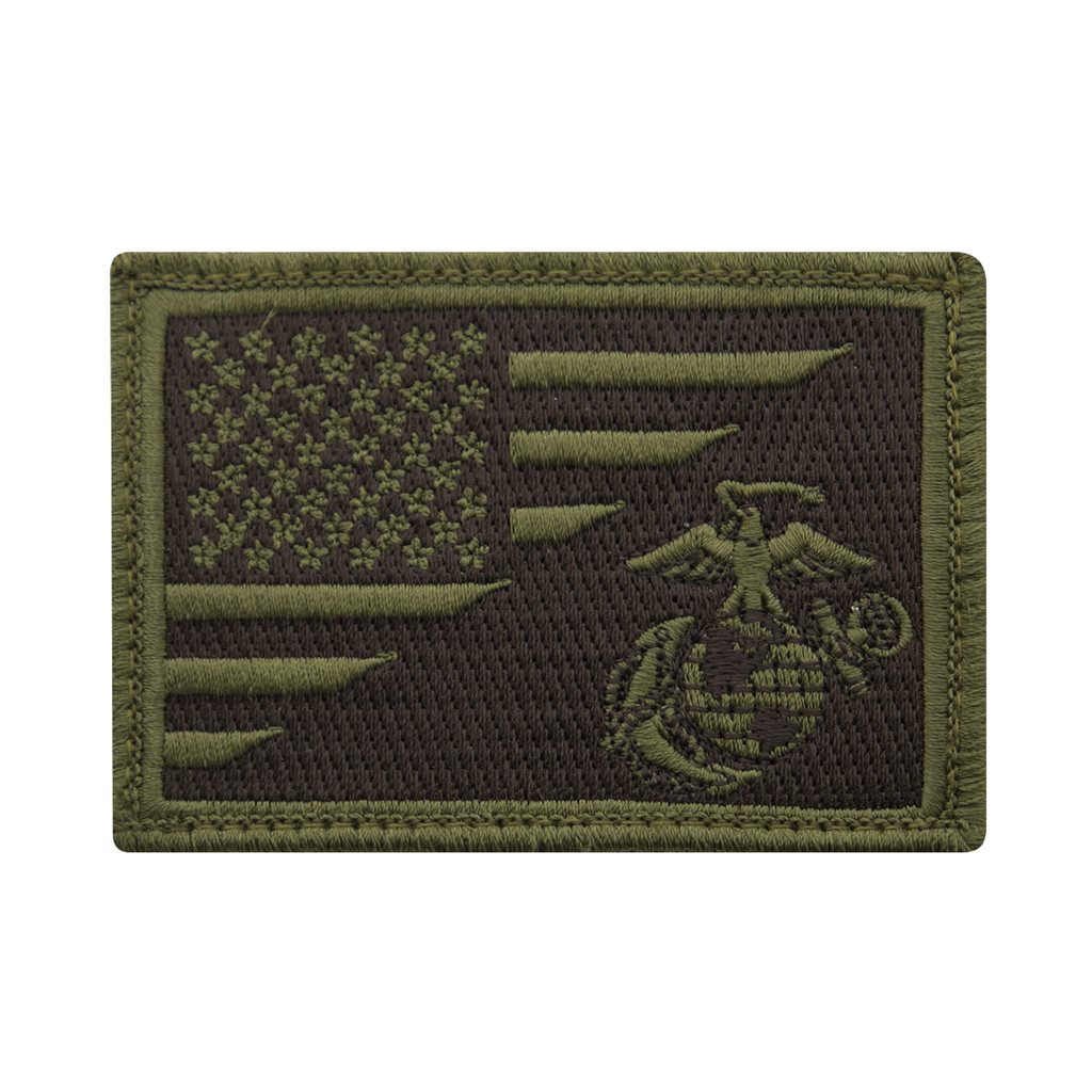Levně ROTHCO nášivka vlajka USA/USMC velcro ZELENÁ