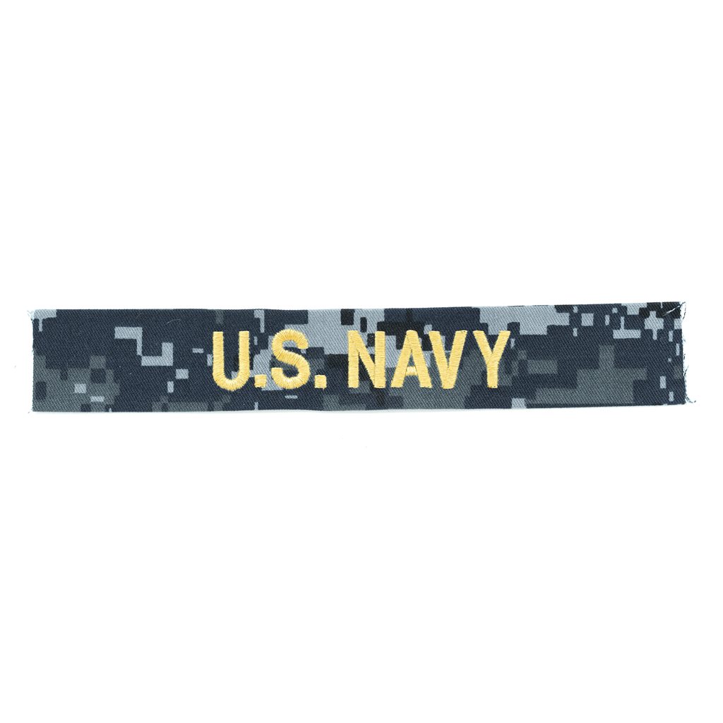 Levně MILITARY RANGE nášivka "U.S.NAVY" zlatá niť DIGITAL NAVY