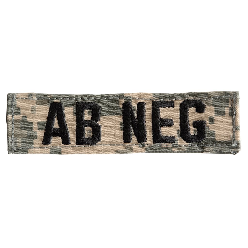 Levně Nášivka krevní skupina AB NEG VELCRO ACU DIGITAL