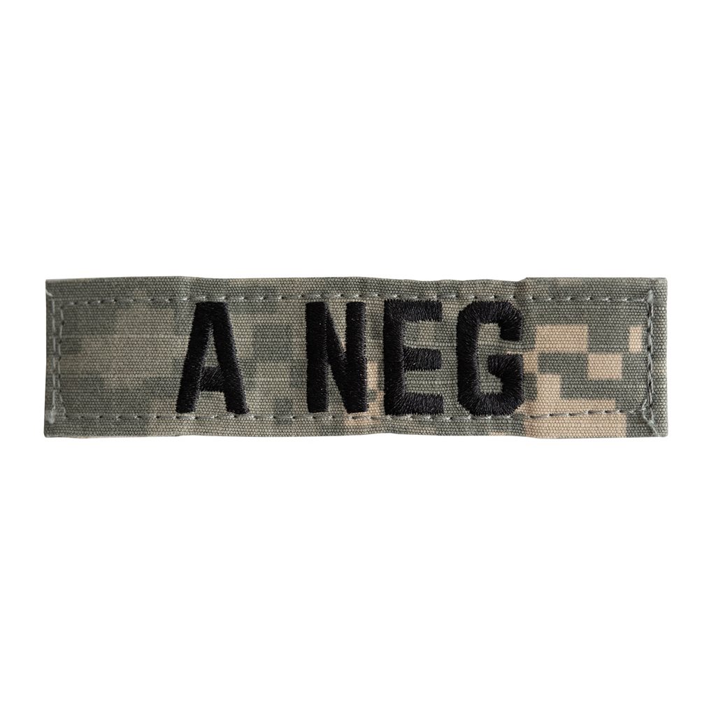 Levně Nášivka krevní skupina A NEG VELCRO ACU DIGITAL