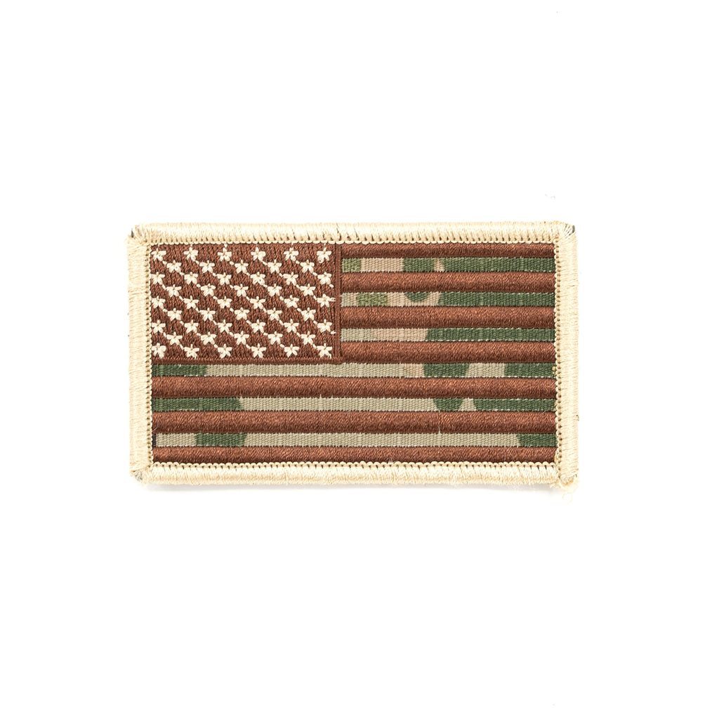 Levně MILITARY RANGE nášivka vlajka USA - MULTICAM VELCRO