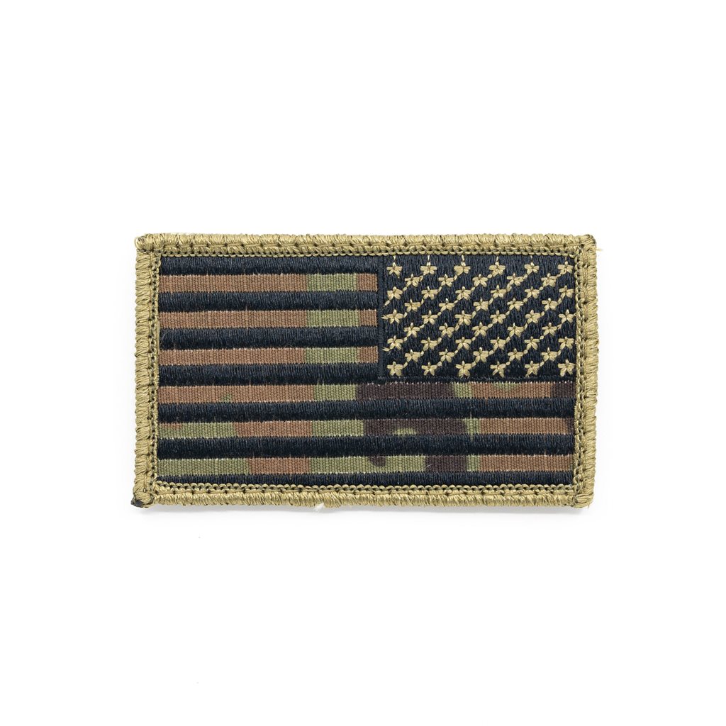 MILITARY RANGE nášivka vlajka USA reverzní velcro OCP