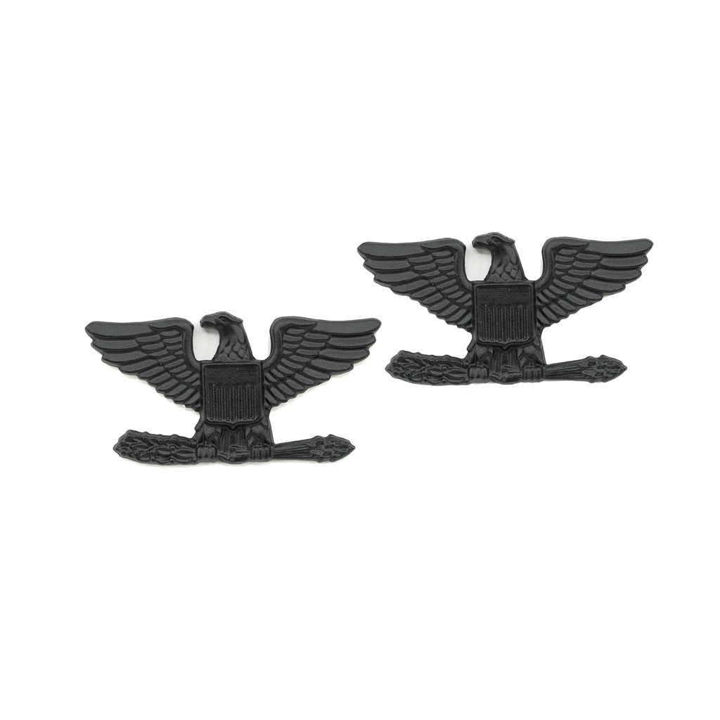 Odznak hodnosti COLONEL SUBDUED ČERNÝ pár