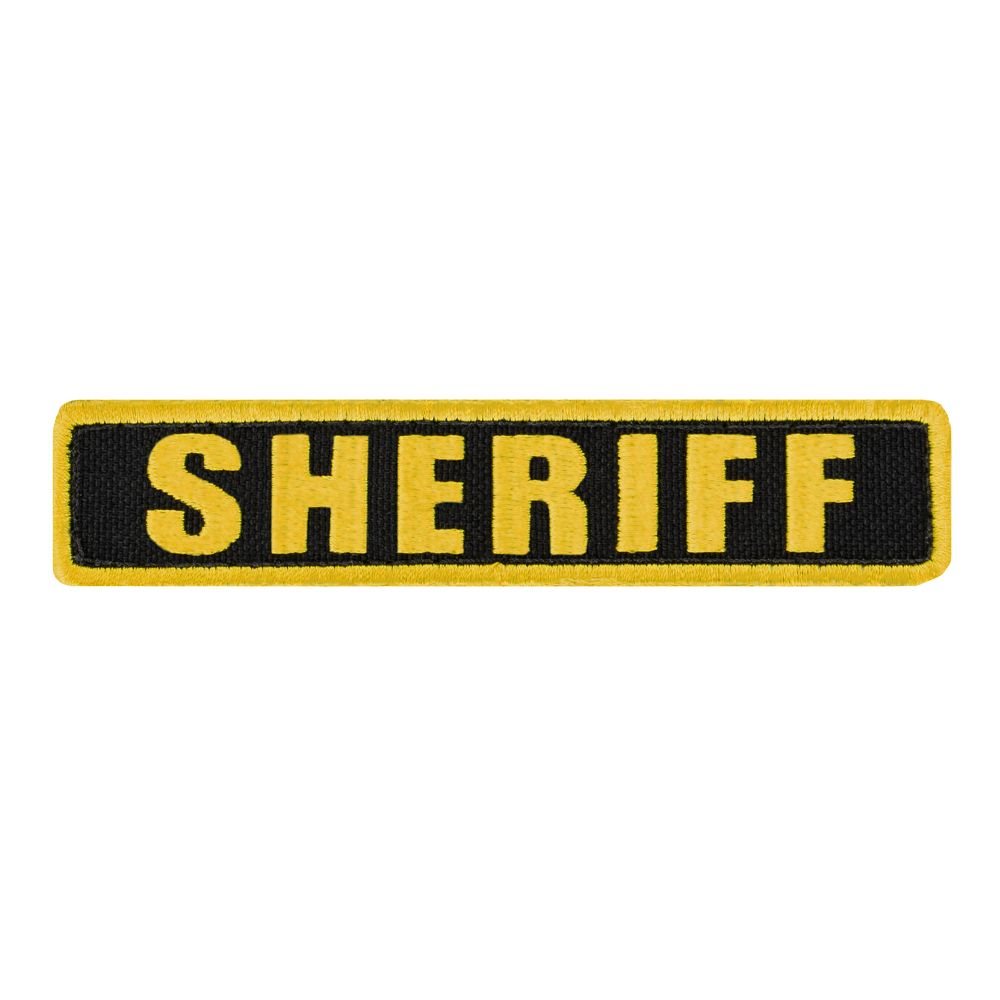 Levně CONDOR OUTDOOR nášivka SHERIFF 12,7 x 2,5 cm ŽLUTÁ