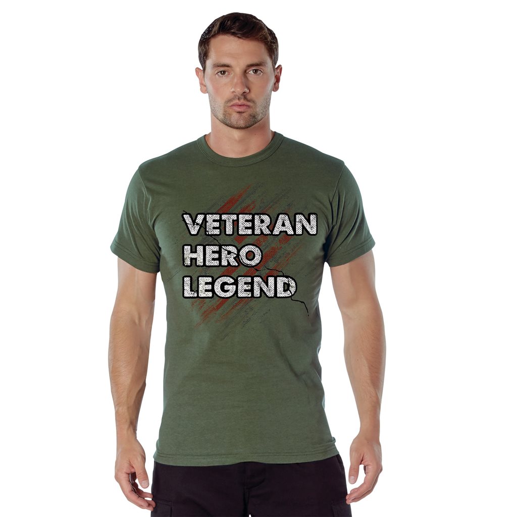 Levně Triko VETERAN HERO LEGEND ZELENÉ