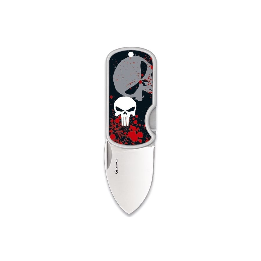 Levně Albainox nůž zavírací DOG TAG PUNISHER LEBKA malý