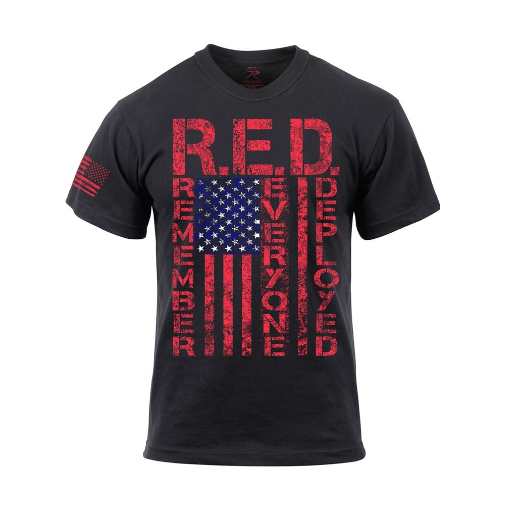 Levně Triko ATHLETIC FIT R.E.D. krátký rukáv ČERNÉ