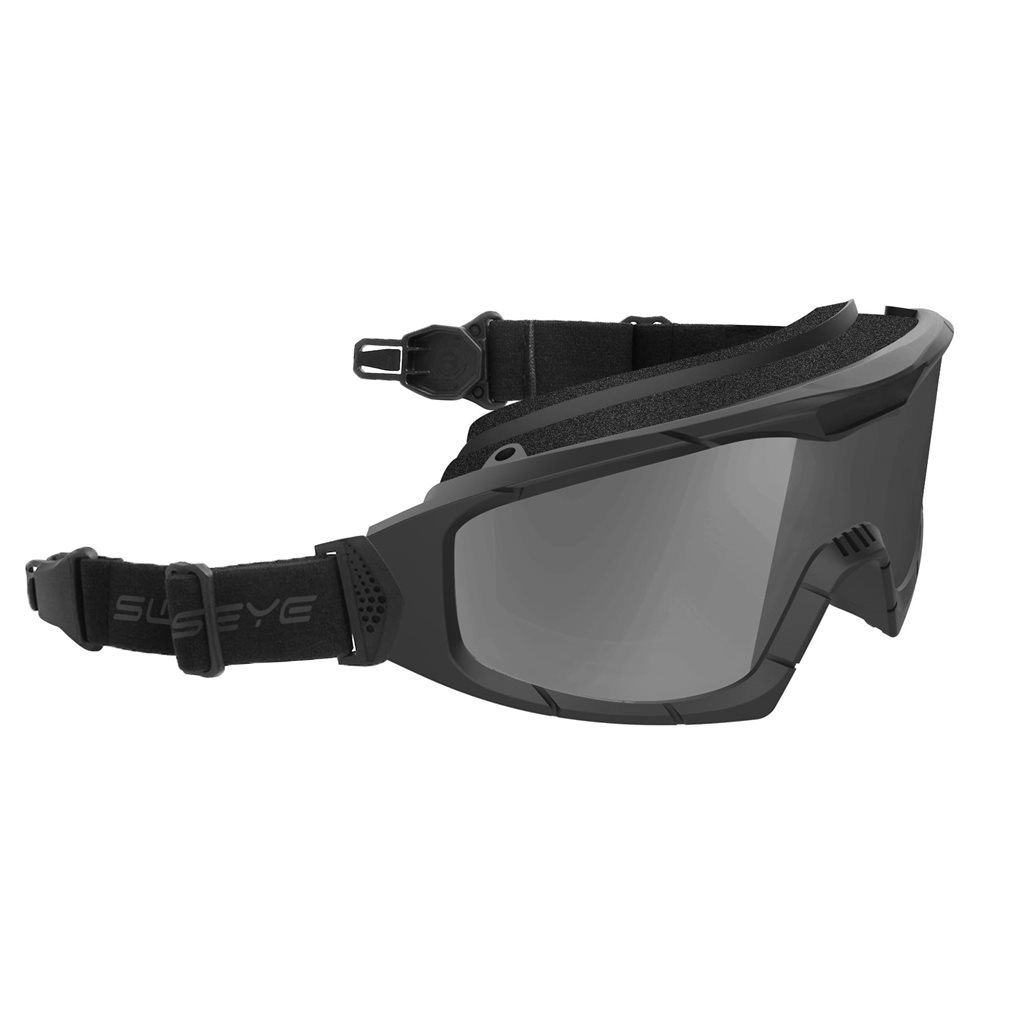 Levně SWISS EYE brýle taktické R-TAC sada 3 skla ČERNÉ + adaptér na helmu