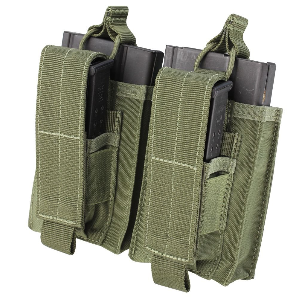 Levně CONDOR OUTDOOR sumka KANGAROO na 2 zásobníky M14 ZELENÁ