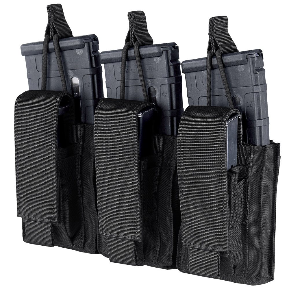 Levně CONDOR OUTDOOR sumka KANGAROO GEN II na zásobníky 3xAR/AK+3xM9 ČERNÁ