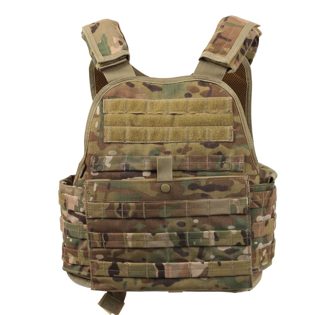 Levně ROTHCO vesta MOLLE nosič plátů MULTICAM nadměrná velikost