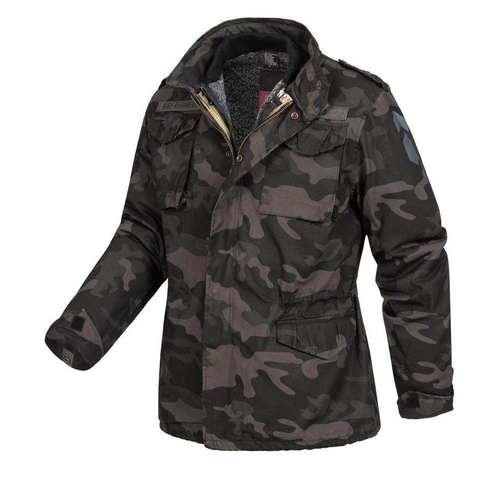 Levně Bunda US M65 REGIMENT s vložkou BLACK CAMO