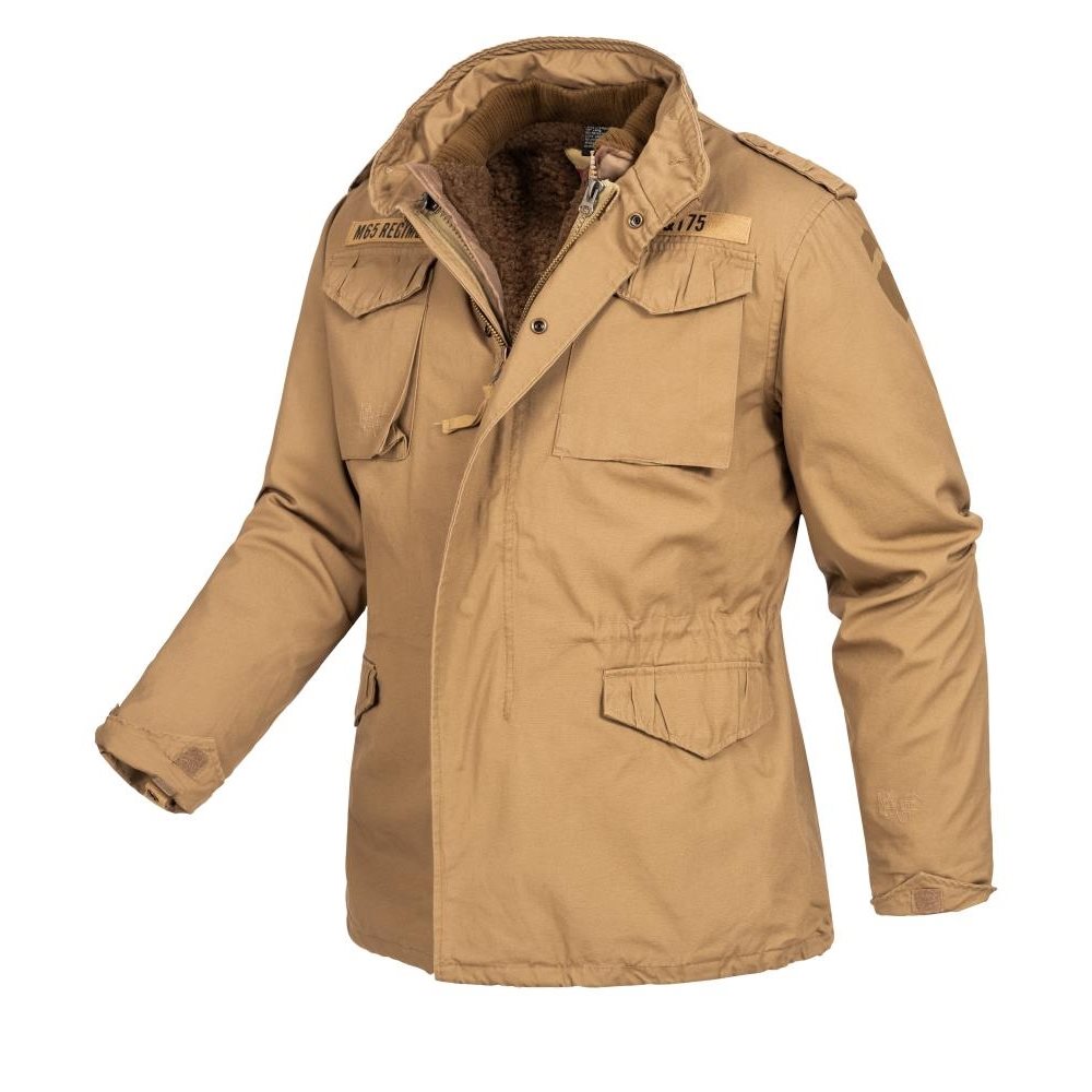Levně Bunda US M65 REGIMENT s vložkou KHAKI