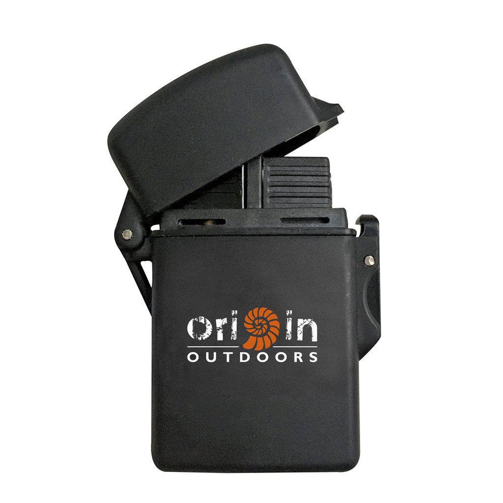 Origin Outdoors zapalovač STORM tryskový vodotěsný ČERNÝ