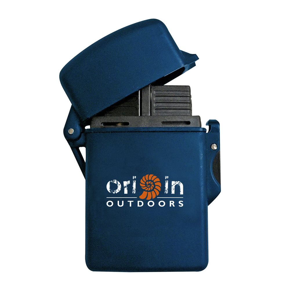 Levně Origin Outdoors zapalovač STORM tryskový vodotěsný MODRÝ