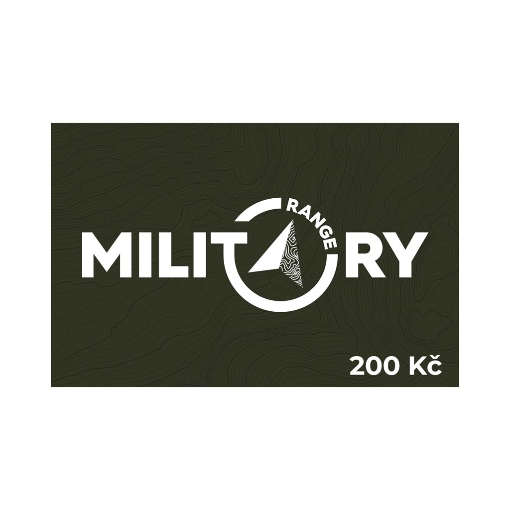 Levně MILITARY RANGE dárkový poukaz MR 200 Kč