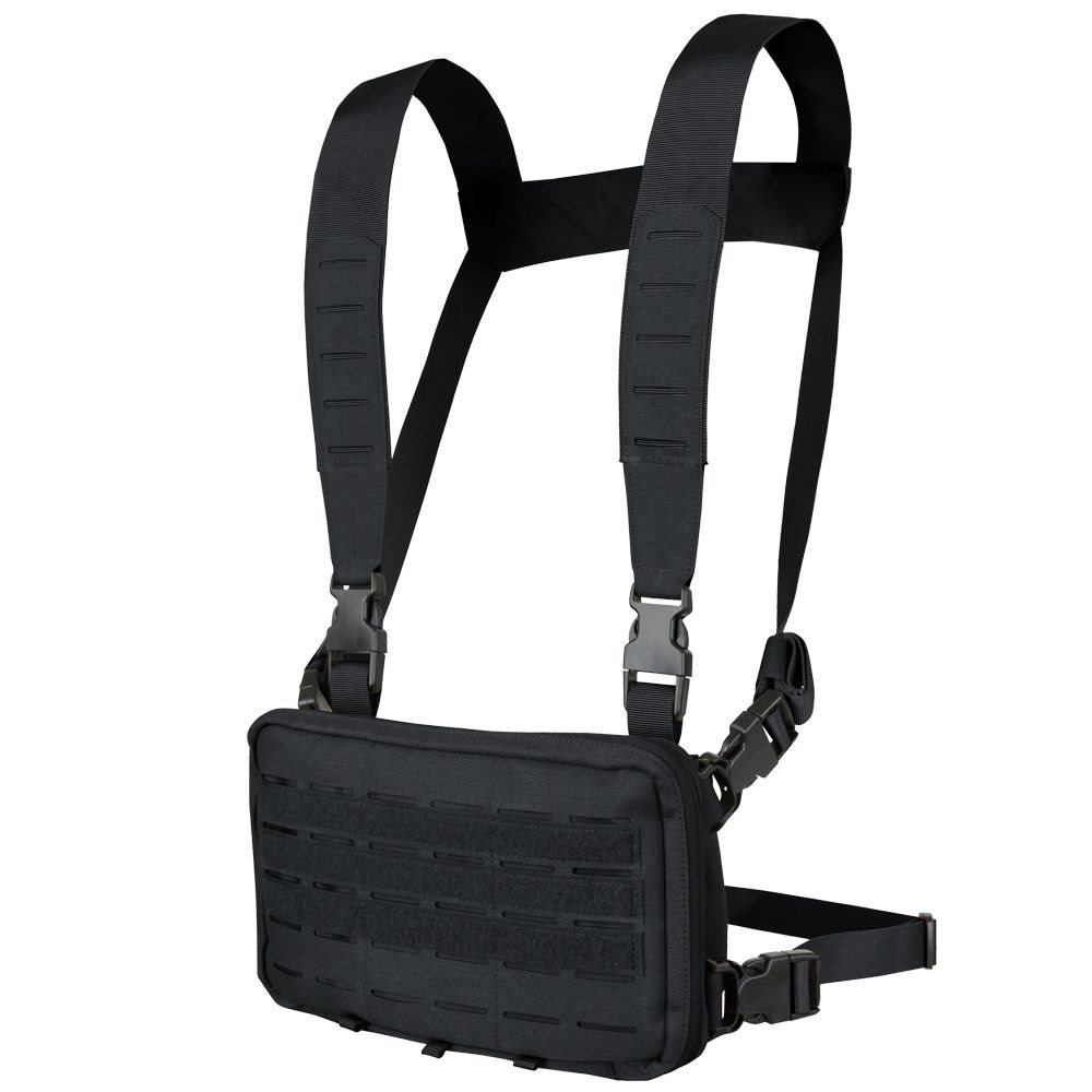 Levně CONDOR OUTDOOR vesta taktická STOWAWAY CHEST RIG ČERNÁ