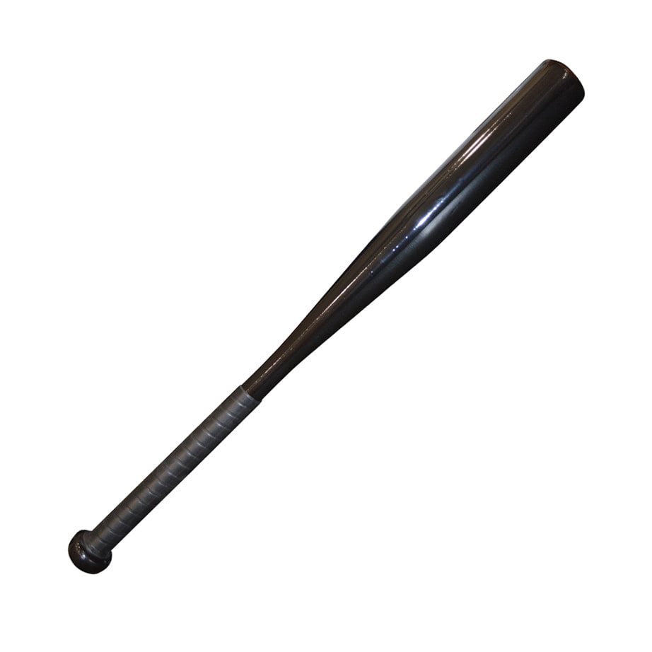 Levně Pálka baseballová TYSONZ hliník 46 cm ČERNÁ