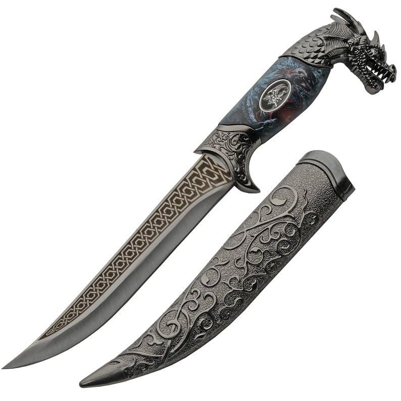 Levně Nůž ROARING DRAGON s pouzdrem