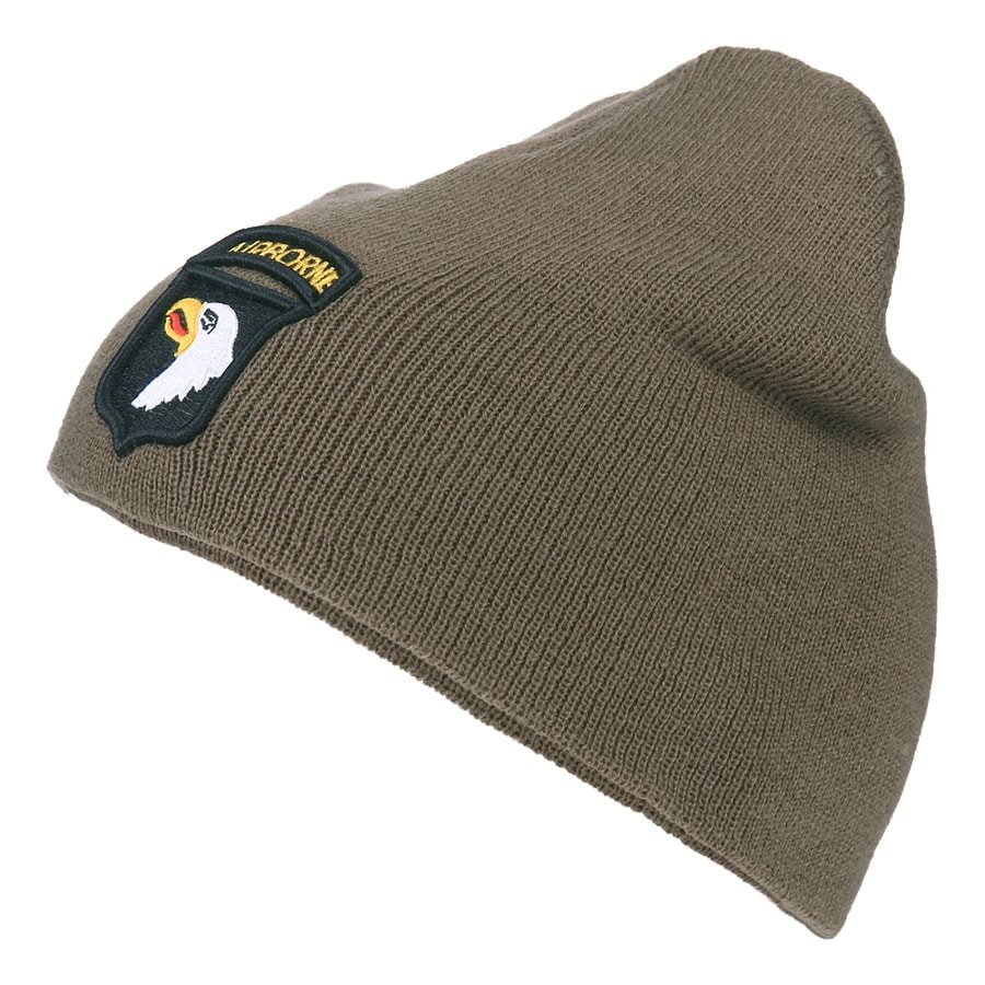 FOSTEX čepice 101st AIRBORNE pletená ZELENÁ 1942