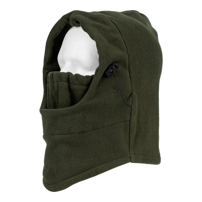 Levně FOSTEX kukla balaclava POLAR fleece ZELENÁ