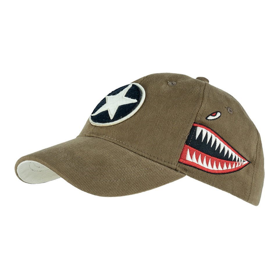 Levně FOSTEX čepice baseball P-40 CURTISS HNĚDÁ