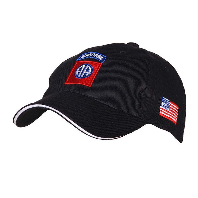 Levně FOSTEX čepice baseball 82nd AIRBORNE ČERNÁ