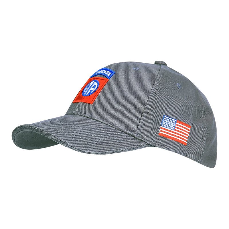 Levně FOSTEX čepice baseball 82nd AIRBORNE ŠEDÁ