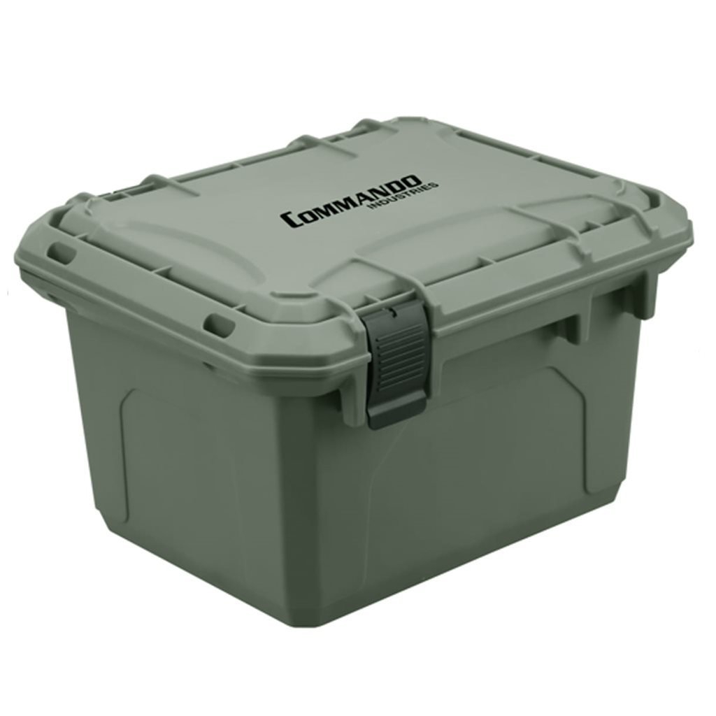 Levně Commando bedna/box přepravní OUTDOOR STORAGE plast ZELENÁ