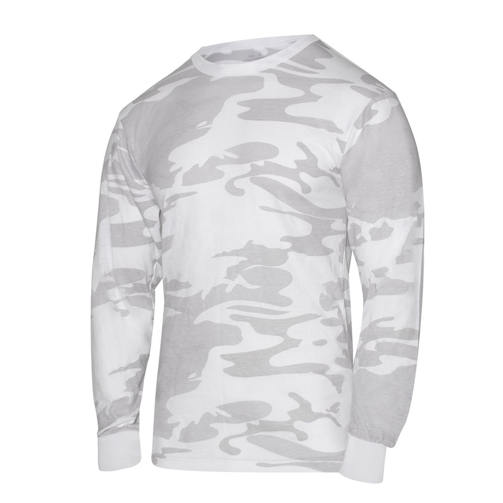 Levně Triko s dlouhým rukávem WHITE CAMO
