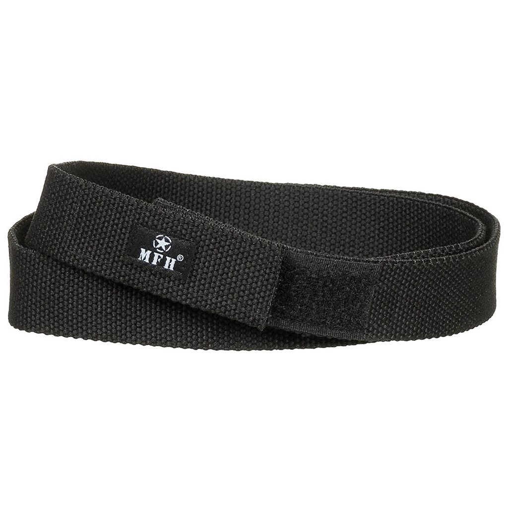 Levně Opasek se suchým zipem šíře 32 mm ČERNÝ