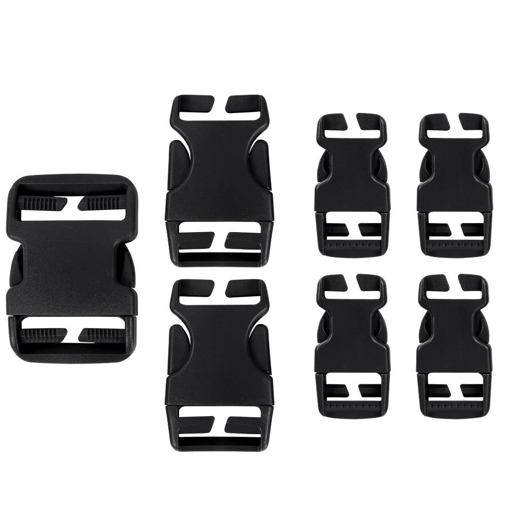 Levně CONDOR OUTDOOR přezky náhradní REPAIR KIT 7 ks ČERNÉ