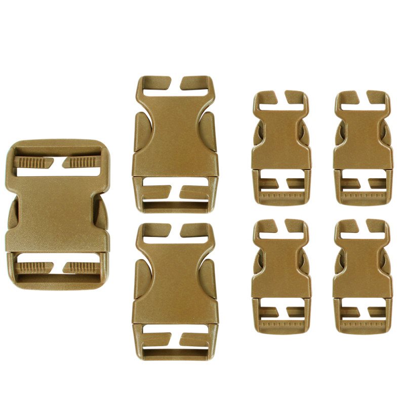 Levně CONDOR OUTDOOR přezky náhradní REPAIR KIT 7 ks DRY EARTH