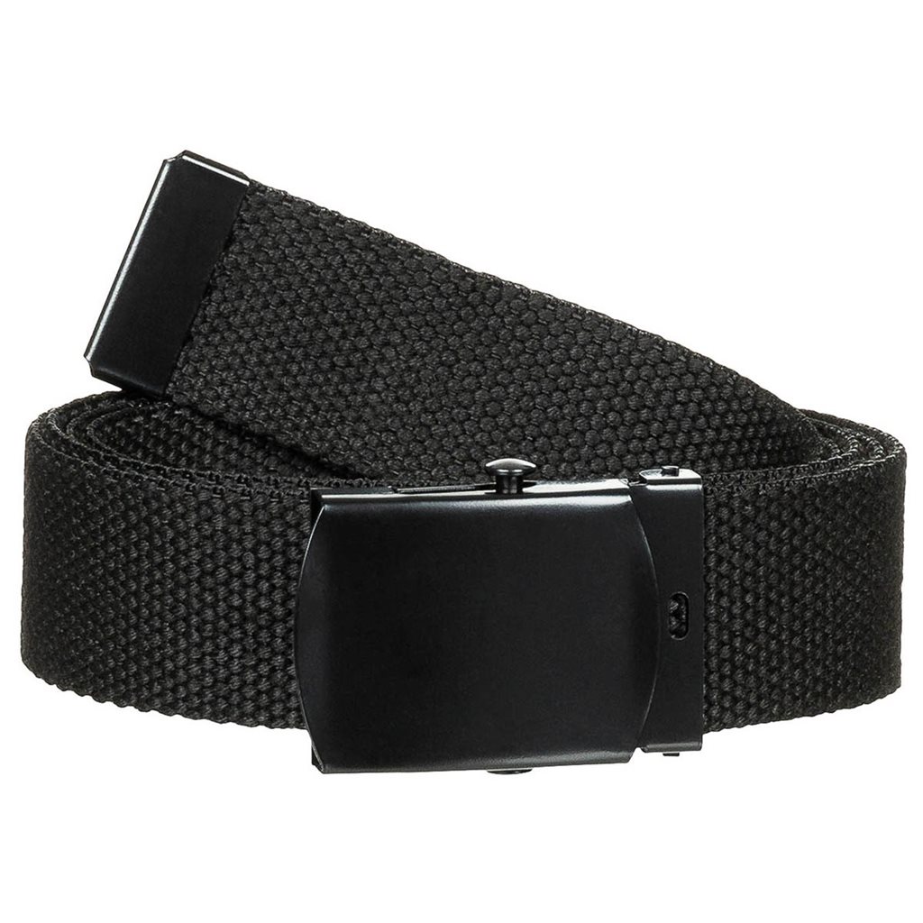 Levně MFH opasek s kovovou přezkou 30 mm ČERNÝ