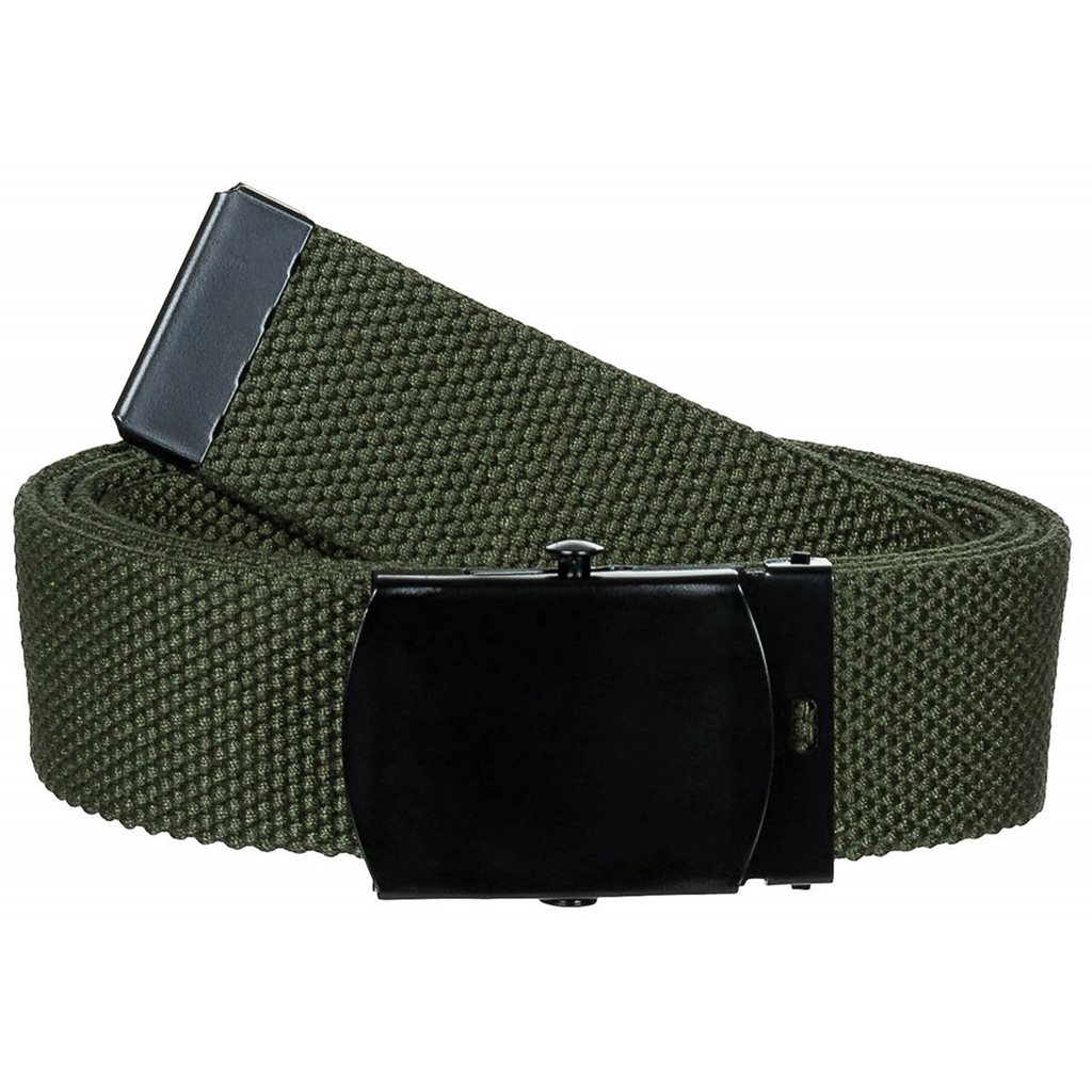 Levně MFH opasek s kovovou přezkou 30 mm ZELENÝ