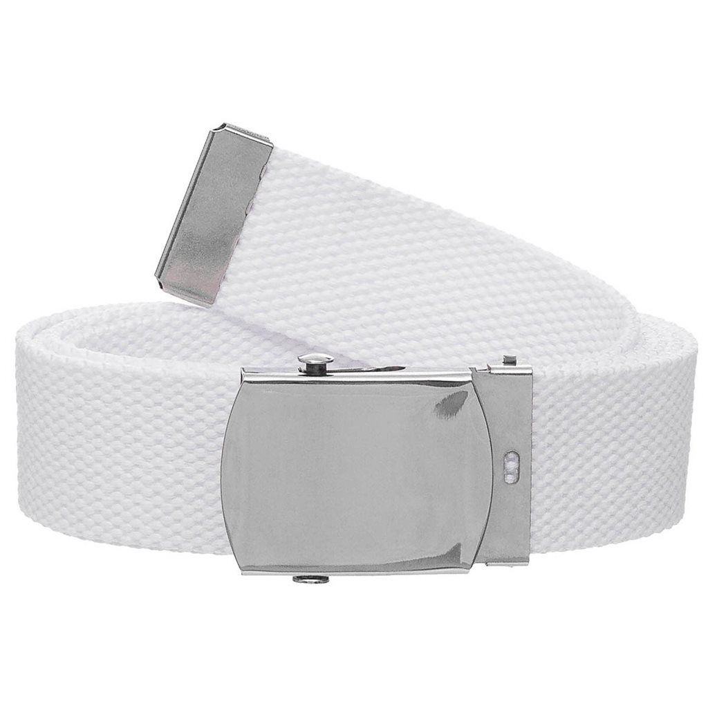 Levně MFH opasek s kovovou přezkou 30 mm BÍLÝ