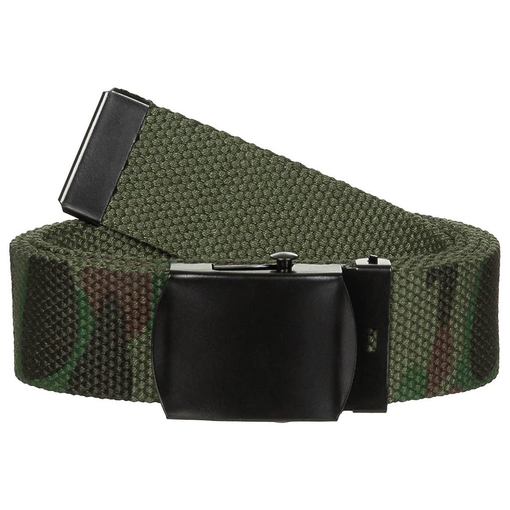 Levně MFH opasek s kovovou přezkou 30 mm WOODLAND