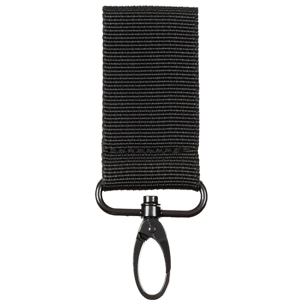 Levně MFH poutko na opasek 22603 s karabinou nylon ČERNÉ