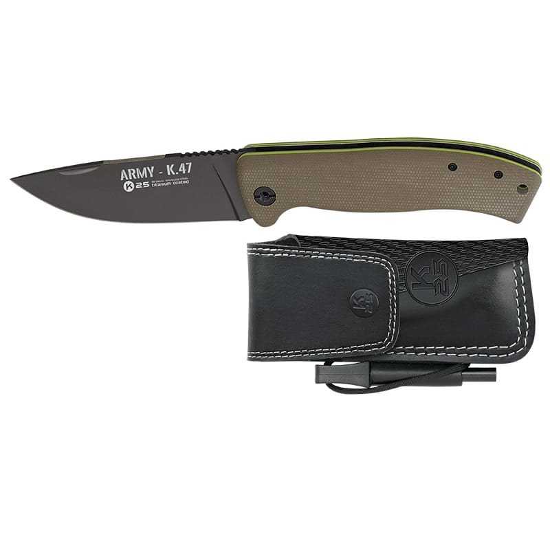 Levně K25 nůž zavírací ARMY K.47 s pouzdrem