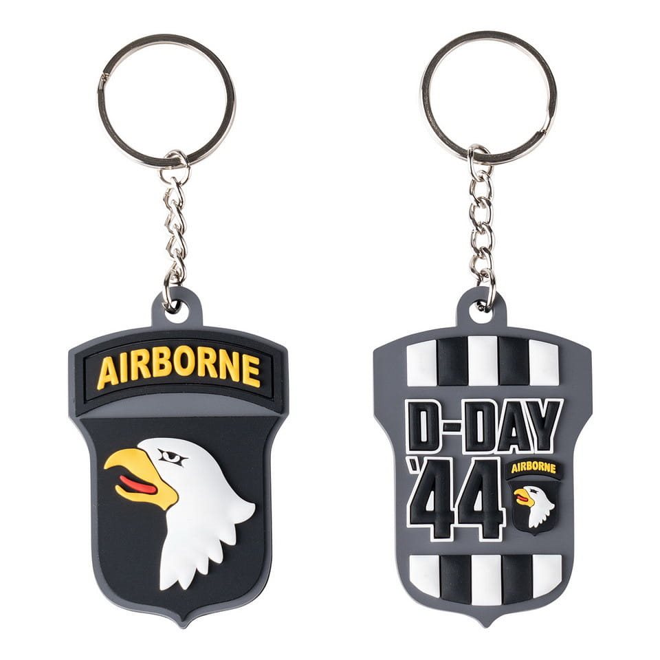 Levně FOSTEX klíčenka 101st AIRBORNE D-DAY 3D PVC barevná
