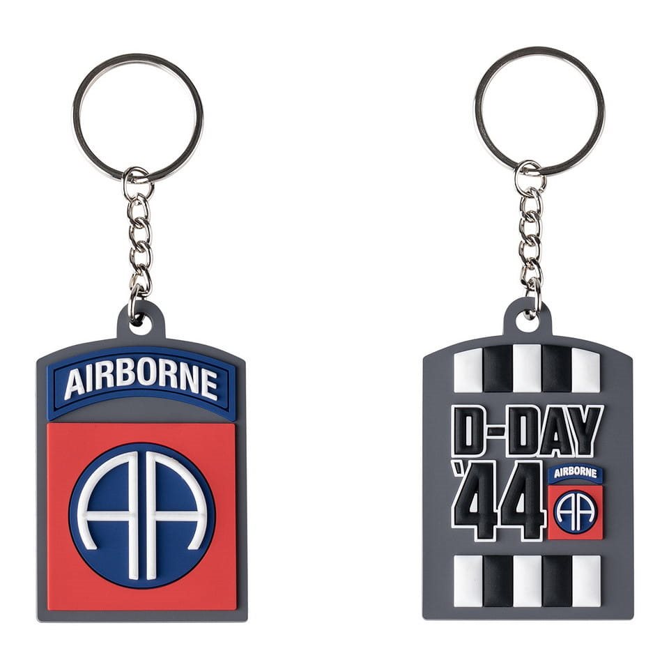 Levně FOSTEX klíčenka 82nd AIRBORNE D-DAY 3D PVC