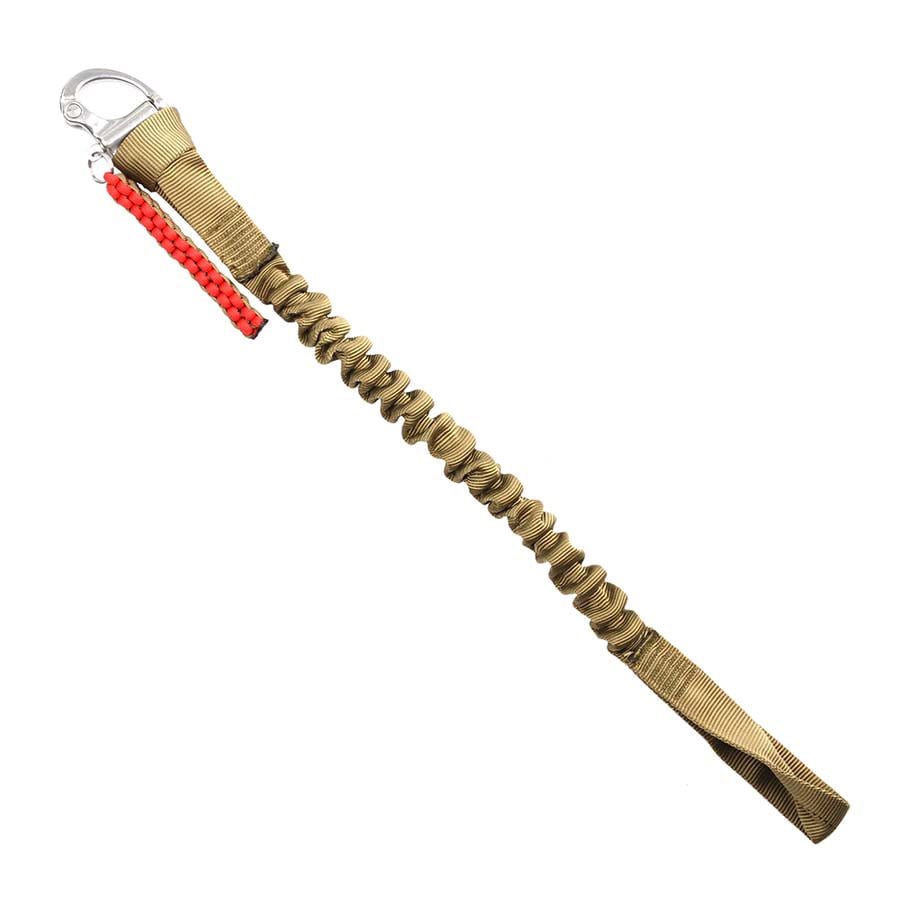 Levně FOSCO popruh SAFETY LANYARD záchranný - replika KHAKI
