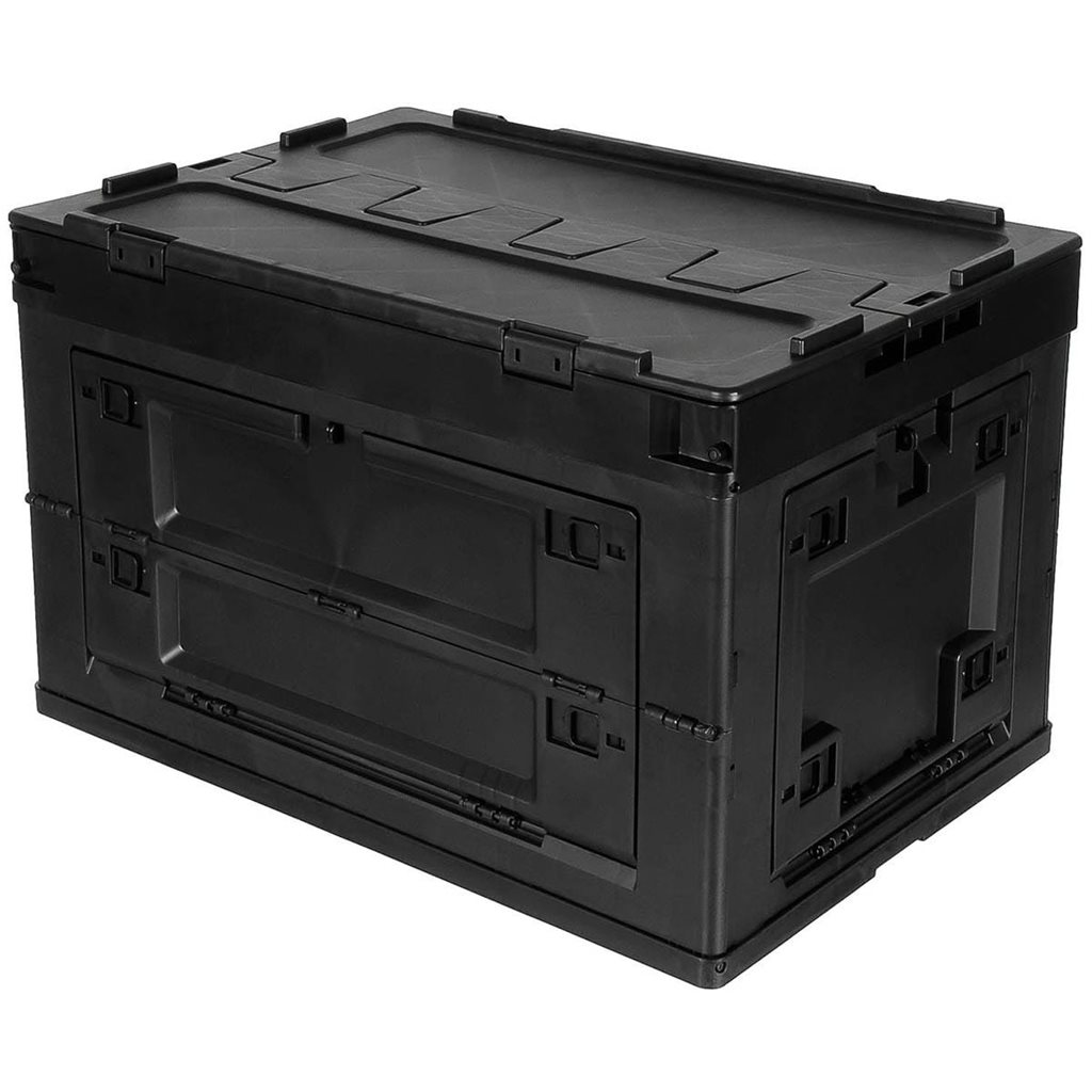 Levně MFH bedna skládací 60 L plastová ČERNÁ