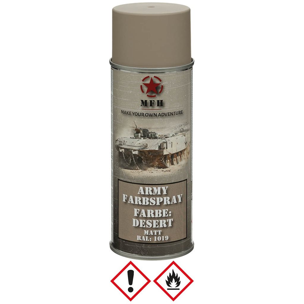 Levně MFH barva ARMY ve spreji 400ml RAL 1019 MATT DESERT