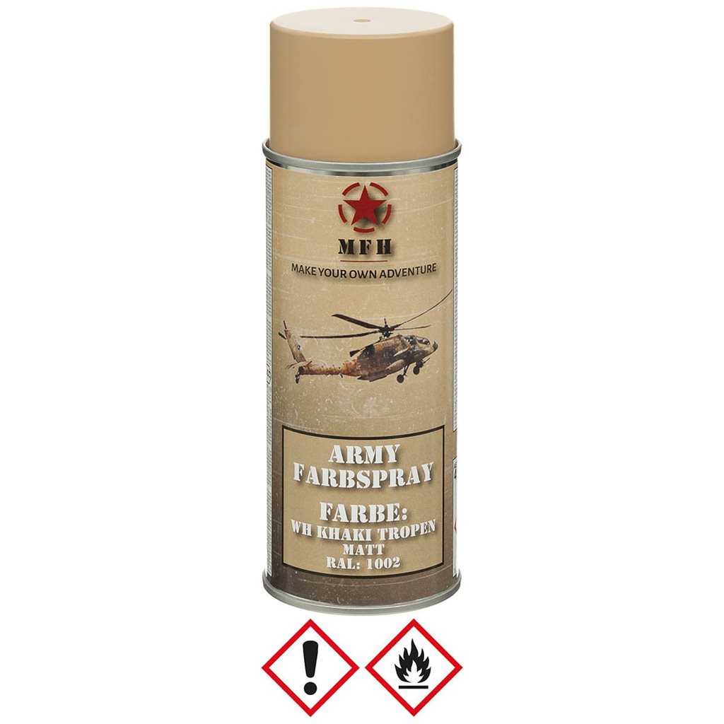 Barva MFH ARMY ve spreji 400ml WH KHAKI TROPEN