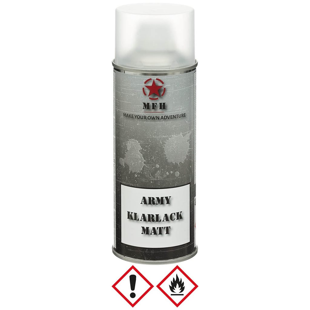 Levně MFH barva ARMY ve spreji 400ml LAK ČIRÝ MATNÝ